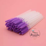 Silicone mascara lash wand / Purple with clear handle