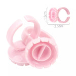 Disposable pink eyelash extension ring cup