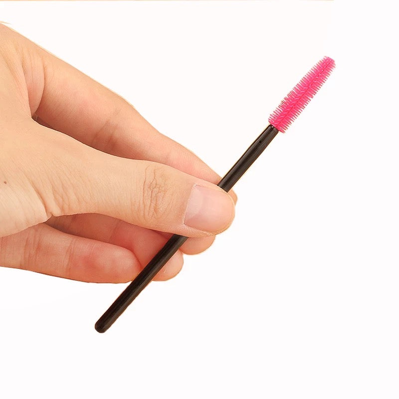 Silicone mascara lash wand / Black and pink