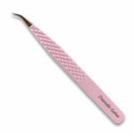 Pastel Pink Eyelash extensions tweezers