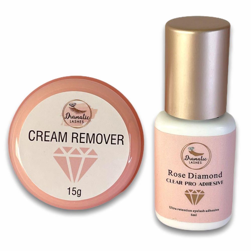 Rose Diamond Eyelash Adhesive & Remover pack